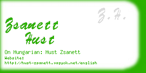 zsanett hust business card
